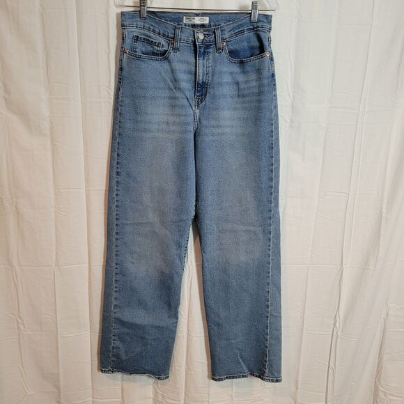 Levi's Heritage High Rise Loose Straight Jeans Women's Size 10 / 30 Blue Baggy - Picture 1 of 11